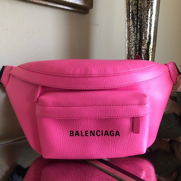Balenciaga Unisex Fanny Pack x Cross Body Bag Pink - Picture 2 of 7